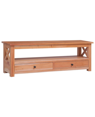 Meuble TV 120x30x40 cm Bois d'acajou massif | Mobilier & Déco