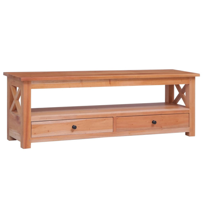 Meuble TV 120x30x40 cm Bois d'acajou massif | Mobilier & Déco