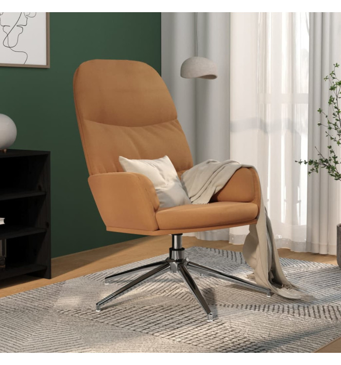 Chaise de relaxation Taupe Similicuir daim | Mobilier & Déco