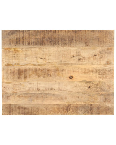 Dessus de table Bois de manguier solide 25-27 mm 90x70 cm | Mobilier & Déco