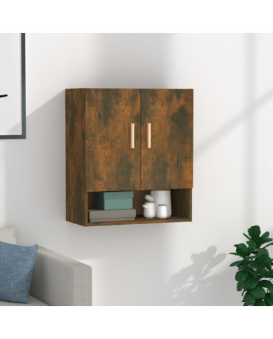 Armoire murale Chêne fumé 60x31x70 cm Bois d'ingénierie | Mobilier & Déco