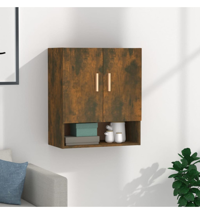 Armoire murale Chêne fumé 60x31x70 cm Bois d'ingénierie | Mobilier & Déco