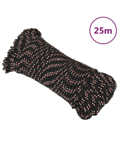 Corde de bateau Noir 5 mm 25 m Polypropylène | Mobilier & Déco