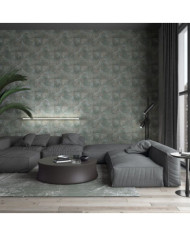 Noordwand Papier peint Vintage Deluxe Graphic Circle Look Gris marron | Mobilier & Déco