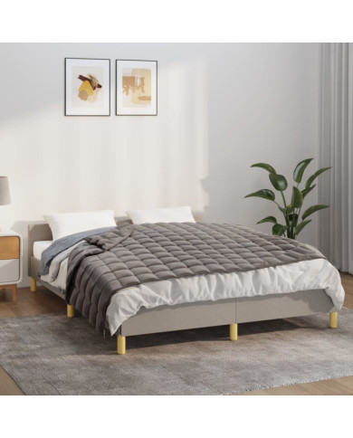 Couverture lestée Gris 152x203 cm 7 kg Tissu | Mobilier & Déco