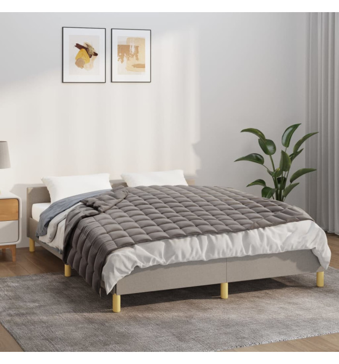 Couverture lestée Gris 152x203 cm 7 kg Tissu | Mobilier & Déco