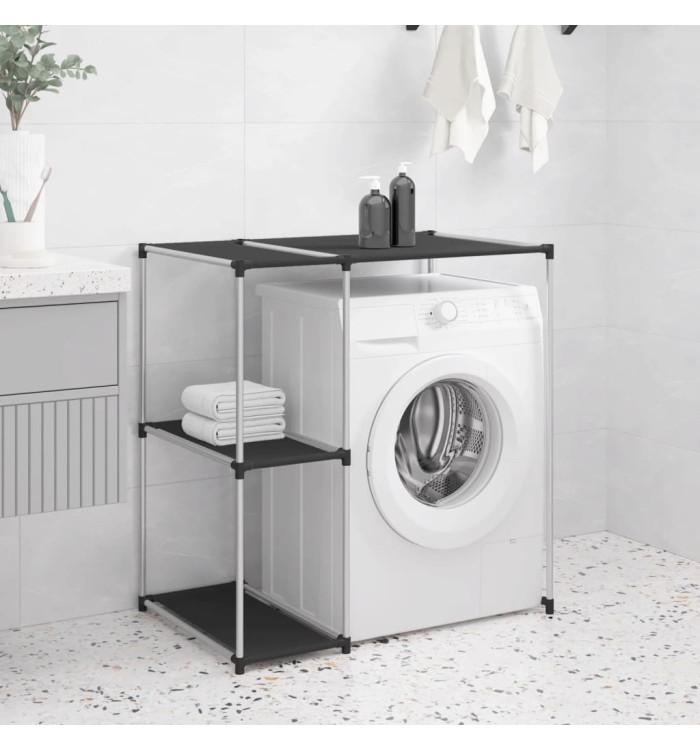 Support de rangement sur la machine à laver Noir 87x55x90,5 cm | Mobilier & Déco