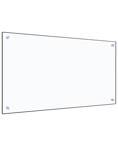 Dosseret de cuisine Transparent 90x50 cm Verre trempé | Mobilier & Déco