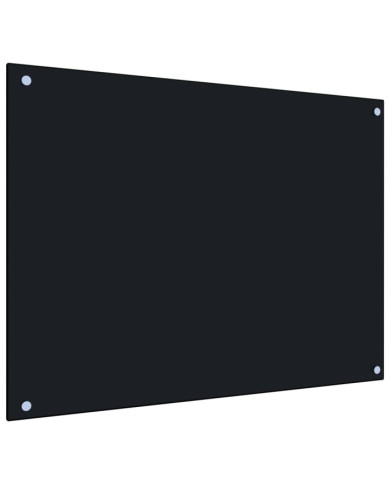 Dosseret de cuisine Noir 80x60 cm Verre trempé | Mobilier & Déco