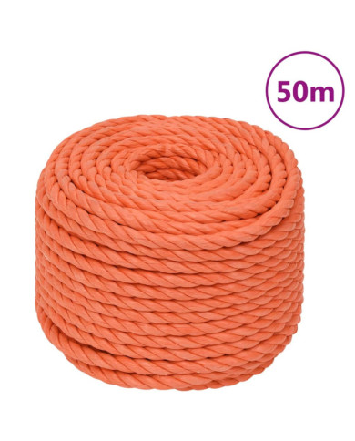 Corde de travail Orange 14 mm 50 m Polypropylène | Mobilier & Déco