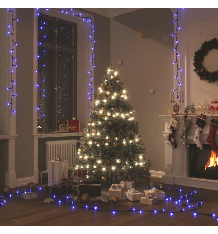 Guirlande lumineuse 400 LED Bleu 40 m 8 effets lumineux | Mobilier & Déco