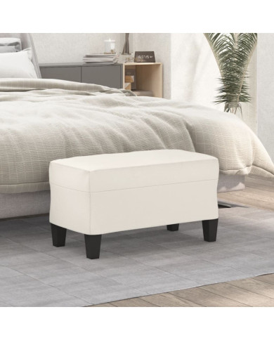 Banc Crème 70x35x41 cm Similicuir | Mobilier & Déco