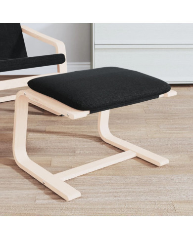 Repose-pied Noir 51x41x40 cm Tissu | Mobilier & Déco