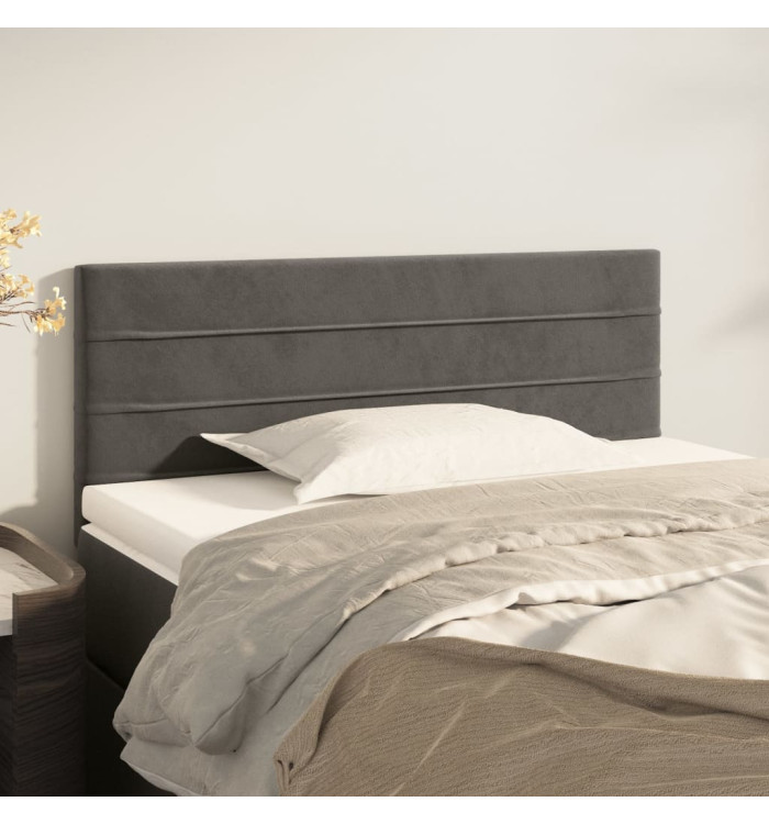 Tête de lit Gris foncé 90x5x78/88 cm Velours | Mobilier & Déco