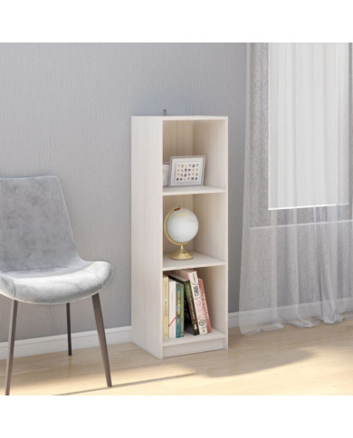 Bibliothèque/Séparateur de pièce Blanc 36x33x110 cm Pin massif | Mobilier & Déco
