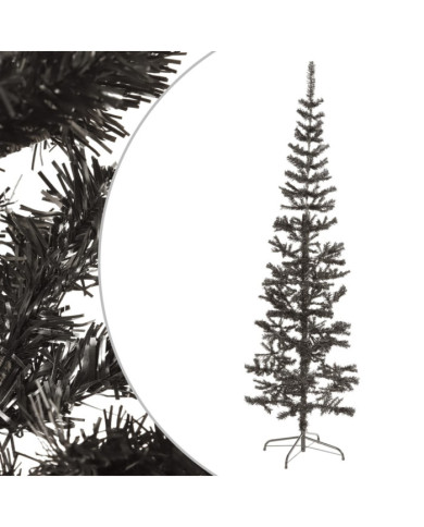 Sapin de Noël étroit Noir 210 cm | Mobilier & Déco
