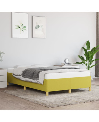 Cadre de lit sans matelas vert 120x200 cm tissu | Mobilier & Déco