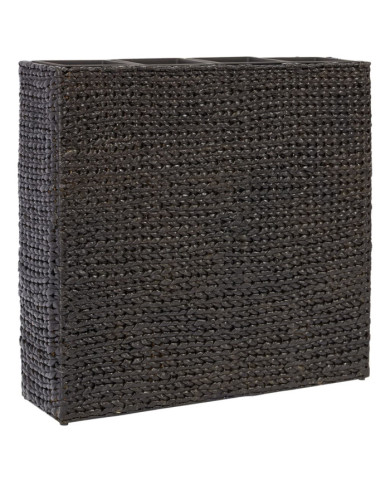Lit surélevé avec 4 pots Jacinthe d'eau Noir | Mobilier & Déco