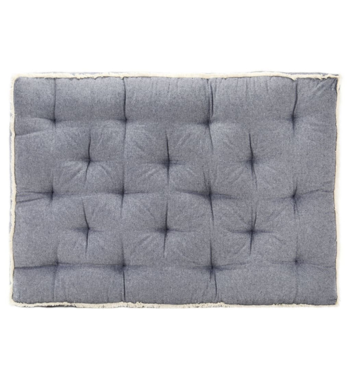 Coussin de canapé palette Bleu 120x80x10 cm | Mobilier & Déco
