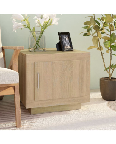 Table basse chêne sonoma 51x50x45 cm bois d'ingénierie | Mobilier & Déco