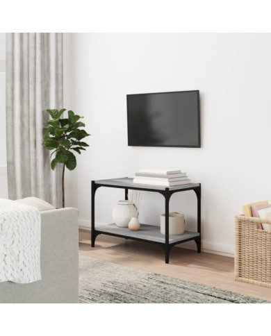 Meuble TV Sonoma gris 60x33x41 cm Bois d'ingénierie et acier | Mobilier & Déco