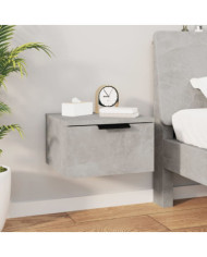 Table de chevet murale Gris béton 34x30x20 cm | Mobilier & Déco