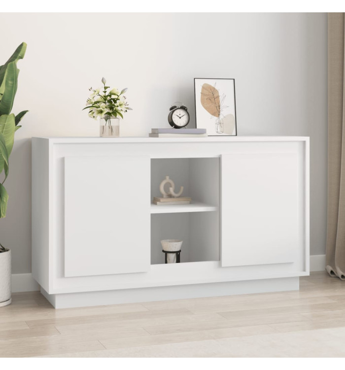 Buffet blanc 102x35x60 cm bois d'ingénierie | Mobilier & Déco
