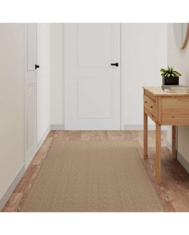 Tapis de couloir aspect sisal sable 80x300 cm | Mobilier & Déco