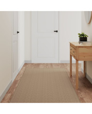 Tapis de couloir aspect sisal sable 80x300 cm | Mobilier & Déco