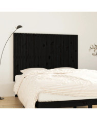 Tête de lit murale Noir 159,5x3x110 cm Bois massif de pin | Mobilier & Déco