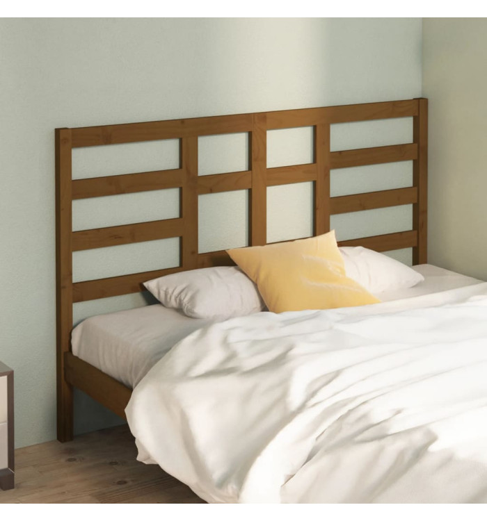 Tête de lit Marron miel 141x4x104 cm Bois massif de pin | Mobilier & Déco