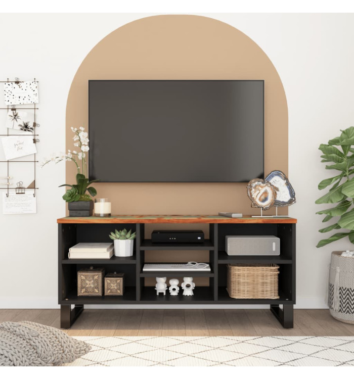 Meuble TV 100x33x46 cm bois de récupération et d'ingénierie | Mobilier & Déco