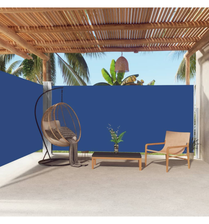 Auvent latéral rétractable Bleu 180x600 cm | Mobilier & Déco