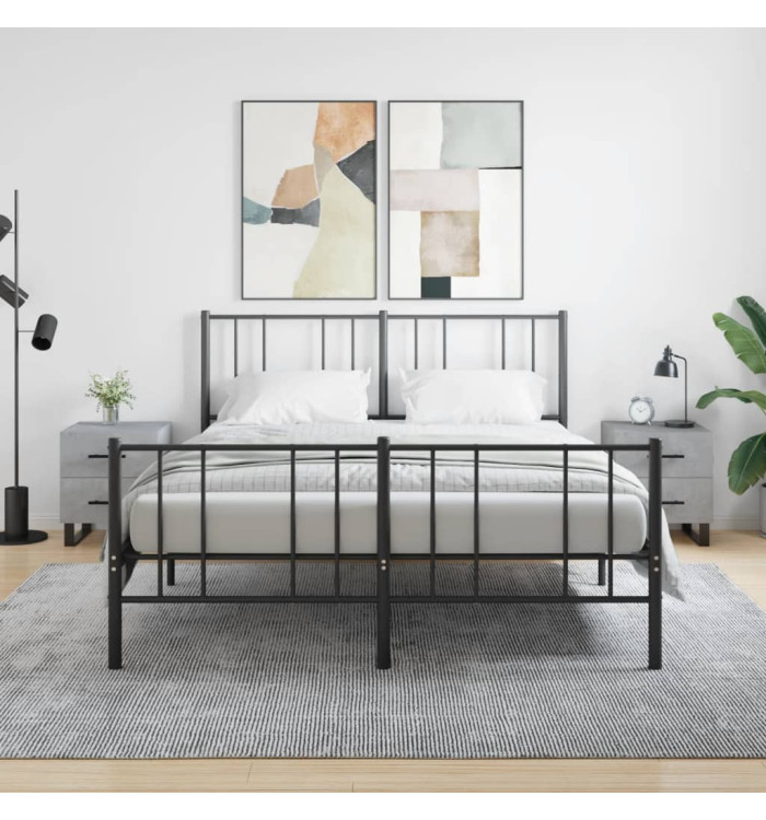 Tables de chevet 2pcs gris béton 40x35x47,5cm bois d’ingénierie | Mobilier & Déco