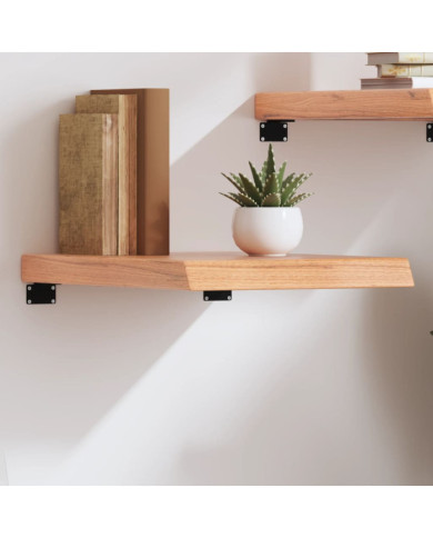 Étagère murale marron clair bois chêne massif traité | Mobilier & Déco