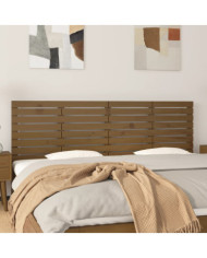 Tête de lit murale Marron miel 166x3x63 cm Bois massif de pin | Mobilier & Déco
