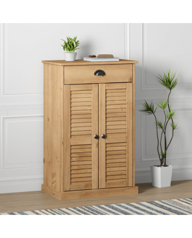 Armoire à chaussures VIGO 60x35x96 cm bois massif de pin | Mobilier & Déco