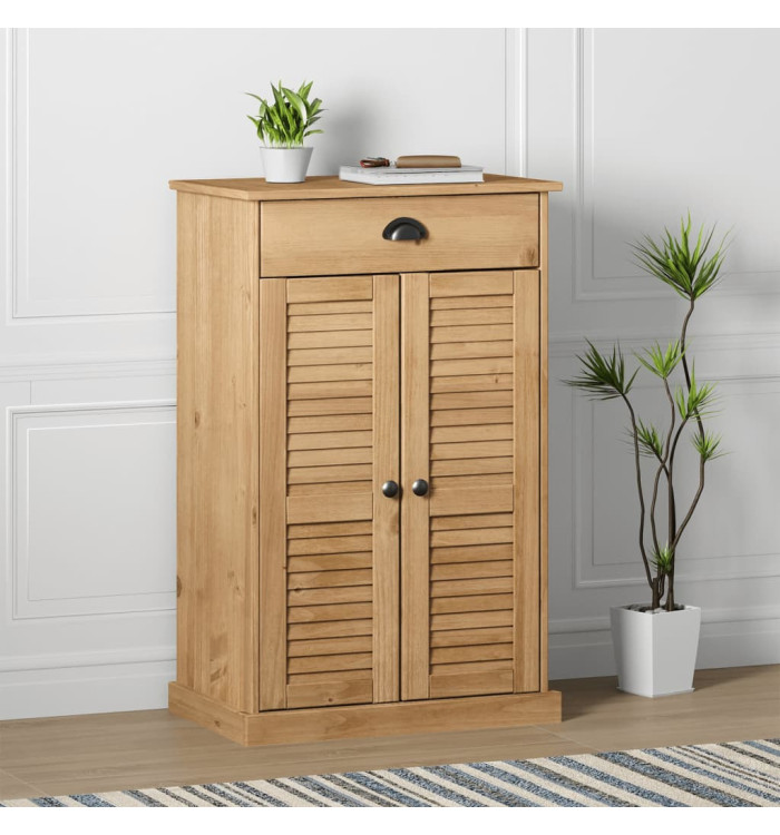 Armoire à chaussures VIGO 60x35x96 cm bois massif de pin | Mobilier & Déco