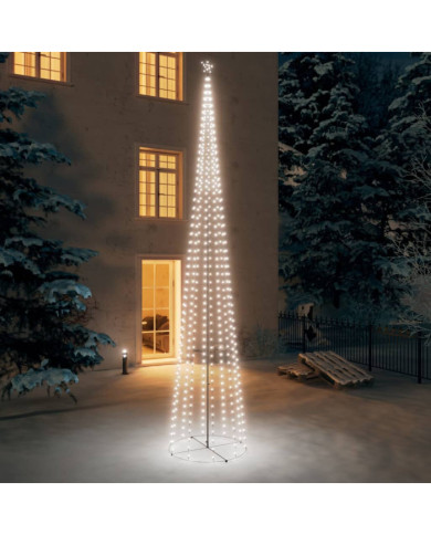 Sapin de Noël cône 752 LED Blanc froid Décoration 160x500 cm | Mobilier & Déco