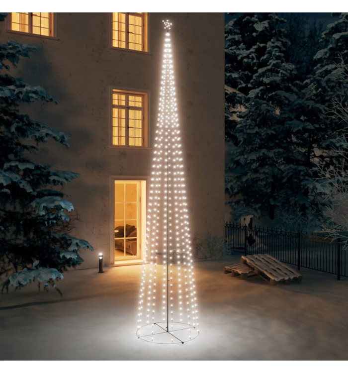 Sapin de Noël cône 752 LED Blanc froid Décoration 160x500 cm | Mobilier & Déco