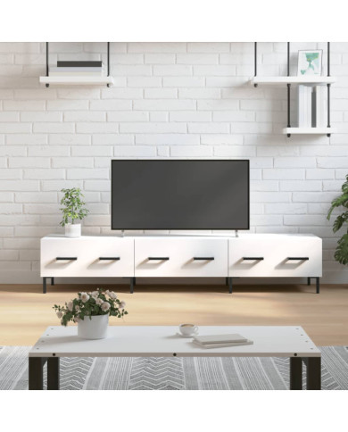 Meuble TV blanc 150x36x30 cm bois d'ingénierie | Mobilier & Déco