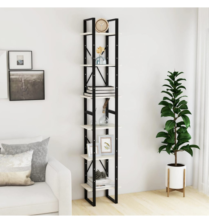 Armoire haute Blanc 40x30x210 cm Bois de pin solide | Mobilier & Déco