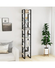 Armoire haute Blanc 40x30x210 cm Bois de pin solide | Mobilier & Déco