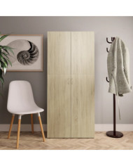 Armoire à chaussures Chêne sonoma 80x35,5x180cm Bois ingénierie | Mobilier & Déco