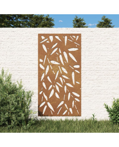 Décoration murale jardin 105x55 cm design de feuille de bambou | Mobilier & Déco