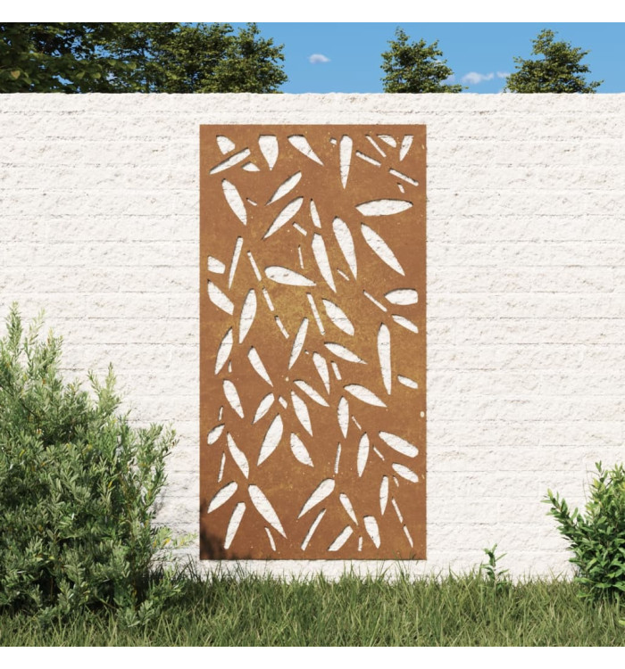 Décoration murale jardin 105x55 cm design de feuille de bambou | Mobilier & Déco