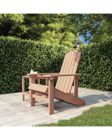 Chaise Adirondack de jardin PEHD marron | Mobilier & Déco