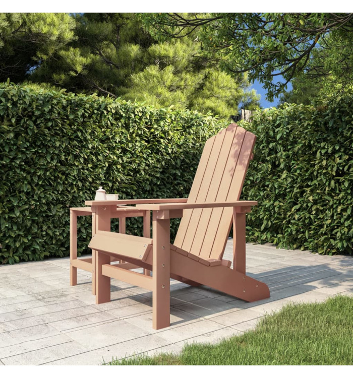 Chaise Adirondack de jardin PEHD marron | Mobilier & Déco
