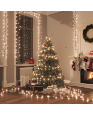 Guirlande à LED compacte avec 3000 LED Blanc chaud 65 m PVC | Mobilier & Déco