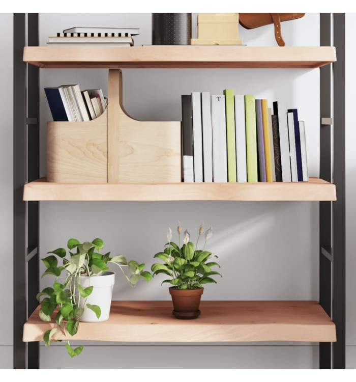 Étagère murale 80x40x(2-6) cm bois de chêne massif non traité | Mobilier & Déco